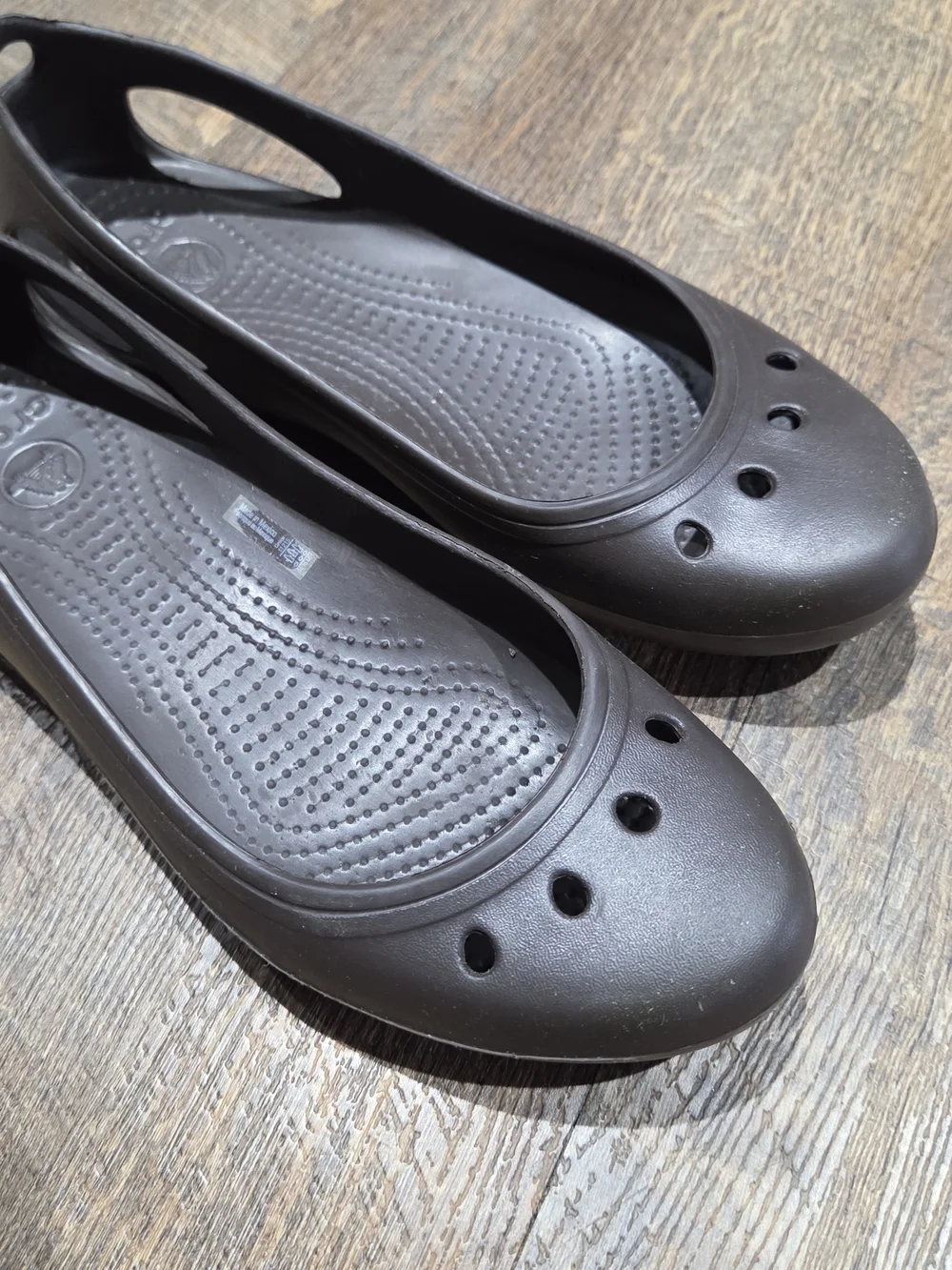 CROCS Women’s Dark Brown Slip-On Ballet Flats